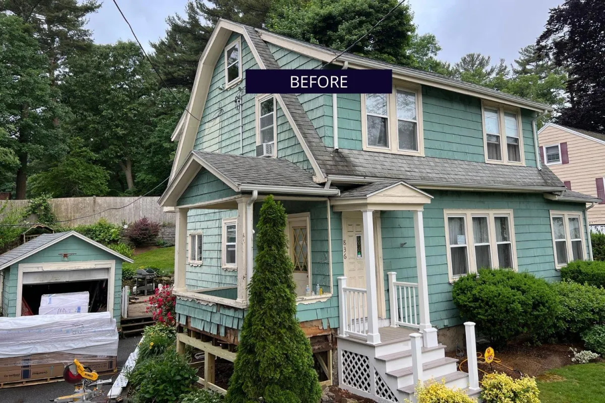 Siding installation project in Framingham, Middlesex County MA - Maia Construction